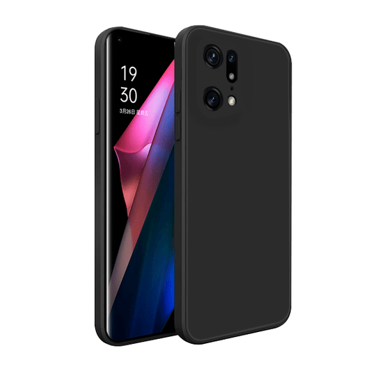 Capa Proteção Traseira Silicone para Oppo Find X5 Pro 5G - Preto