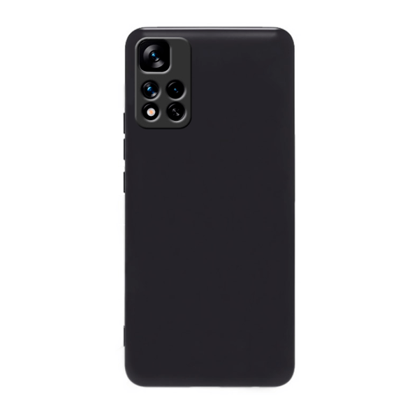 Capa Proteção Traseira Silicone para Xiaomi Redmi Note 11 Pro+ - Preto
