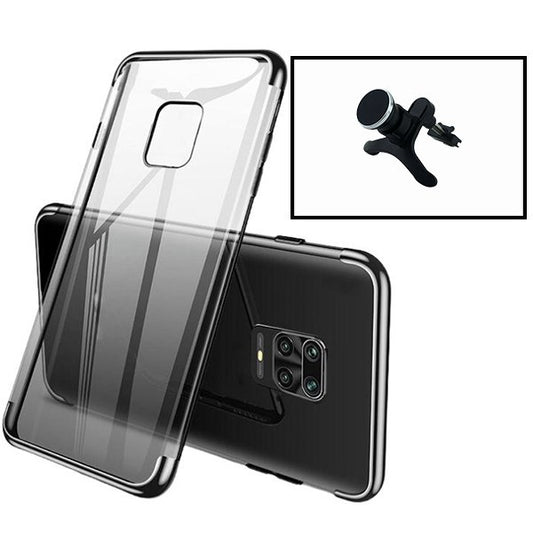 Kit Suporte Magnético Com Pernas + Capa Proteção Traseira Super Slim para Xiaomi Redmi Note 10 Lite - Preto