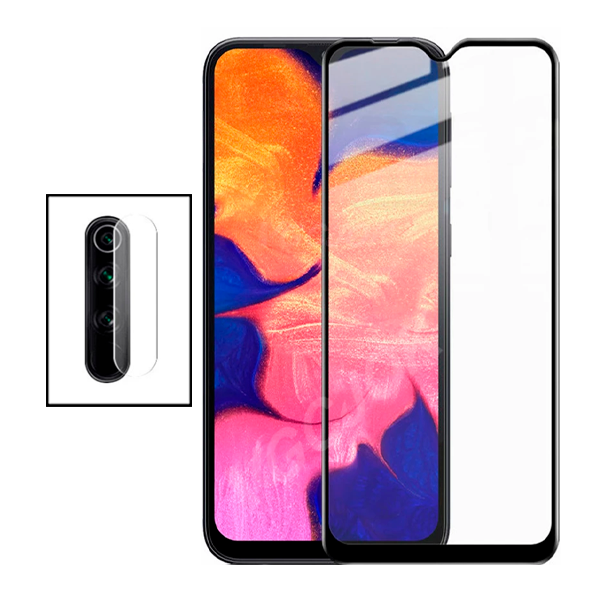 Kit Película Protectora para Câmara Traseira + Película de Vidro Temperado GorilasGlass para Xiaomi Redmi 8