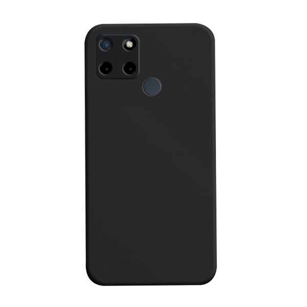 Capa Proteção Traseira Silicone para Realme Narzo 50A - Preto