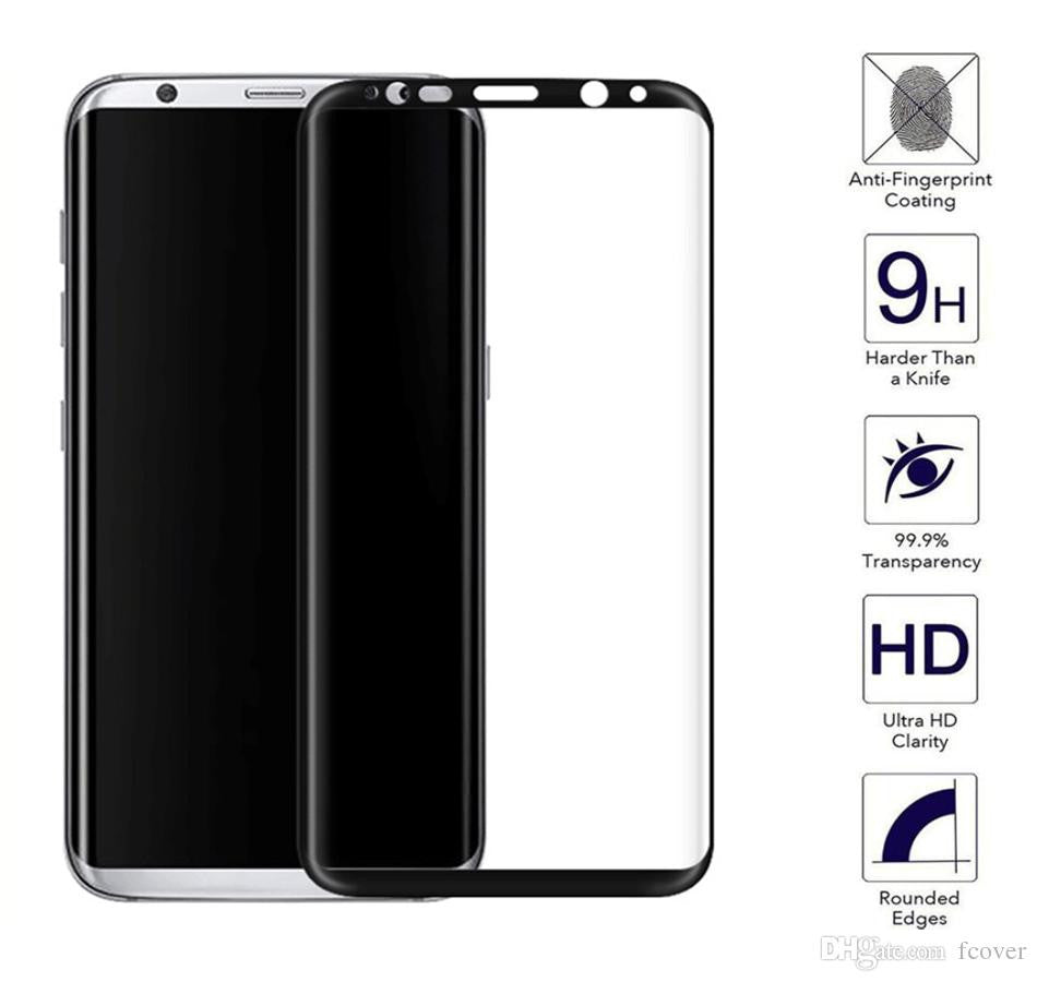 Kit 2 Película de Vidro Temperado GorilasGlass Curvado para Samsung Galaxy S8 Plus