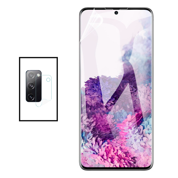 Kit Película Protectora de Hydrogel Frente + Câmara para Samsung Galaxy S20 FE 2022  Transparente