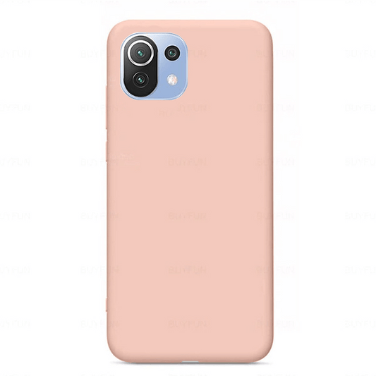 Capa Proteção Traseira Silicone para Xiaomi Mi 11 Lite - Rosa