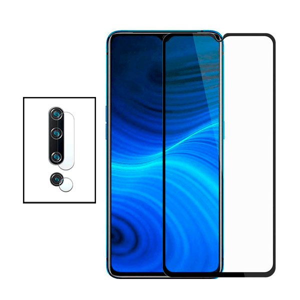 Kit Película Protectora para Câmara Traseira + Película de Vidro Temperado GorilasGlass Curvado para Xiaomi Mi Note 10 Pro