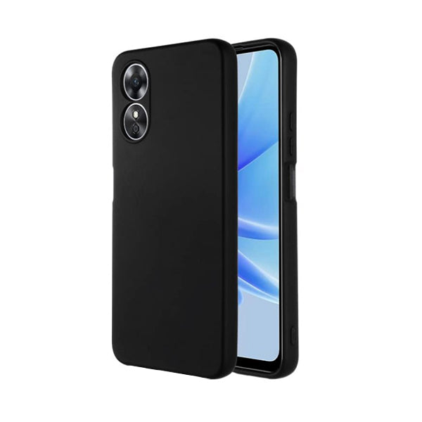 Capa Proteção Traseira Silicone GIFT4ME para Oppo A58 4G - Preto
