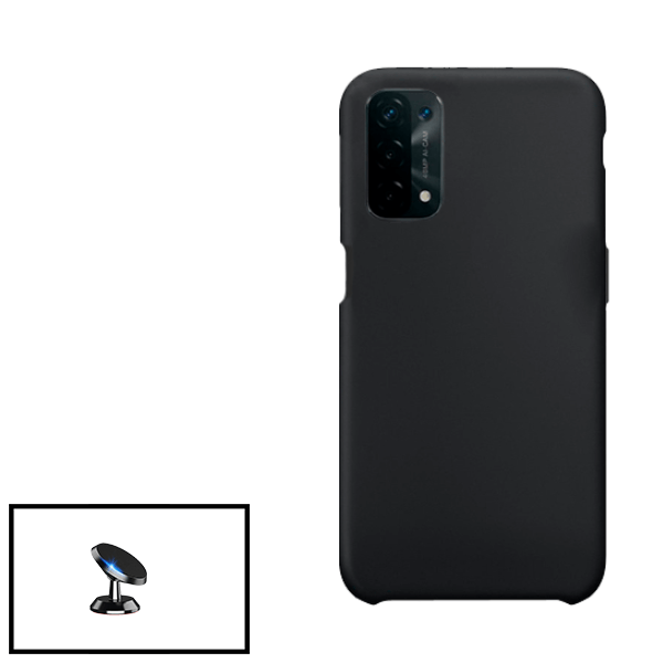 Kit Suporte Magnético + Capa Proteção Traseira Silicone para Oppo A16