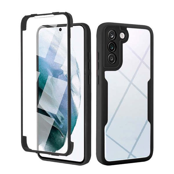 Capa 360° Proteção Frente e Verso para Samsung Galaxy S21 - Preto