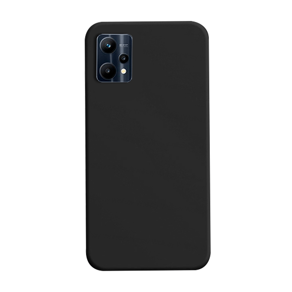 Capa Proteção Traseira Silicone para Realme V25 - Preto