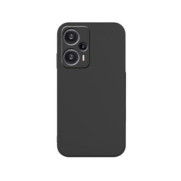 Capa Proteção Traseira Silicone para Xiaomi Poco F5 - Preto