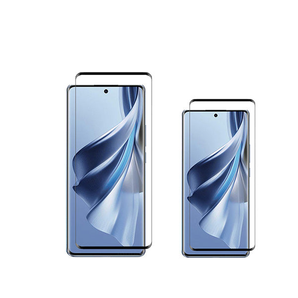 Kit 2 Película de Vidro Temperado GorilasGlass Curved Phonecare para Oppo Reno 10 Pro - Transparente/Preto