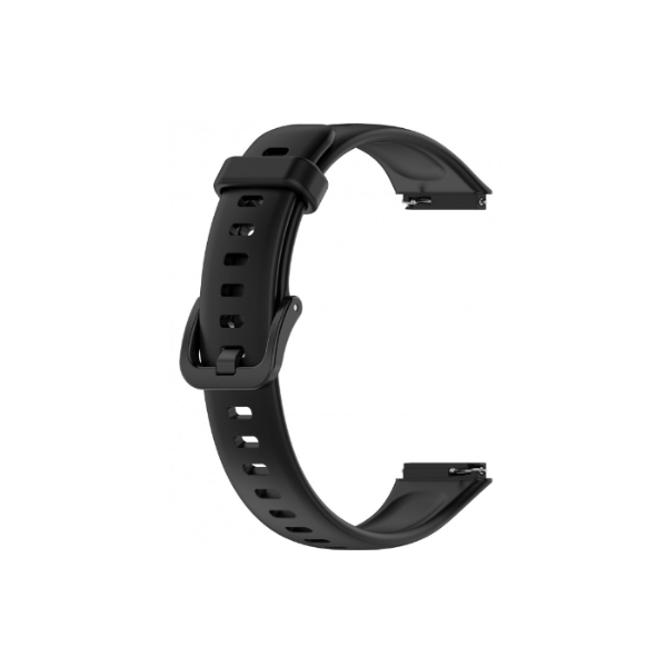 Bracelete Silicone Com Fivela para Huawei Band 7 - Preto