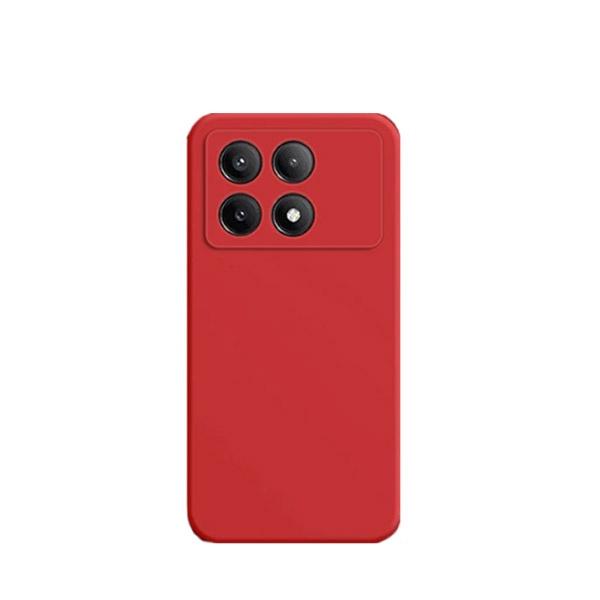 Capa Proteção Traseira Silicone GIFT4ME para Xiaomi Poco X6 Pro 5G - Vermelha