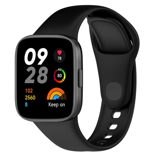 Bracelete Silicone para Xiaomi Redmi Watch 3 Active - Preto