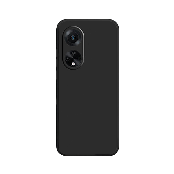 Capa Proteção Traseira Silicone para Oppo A98 5G - Preto
