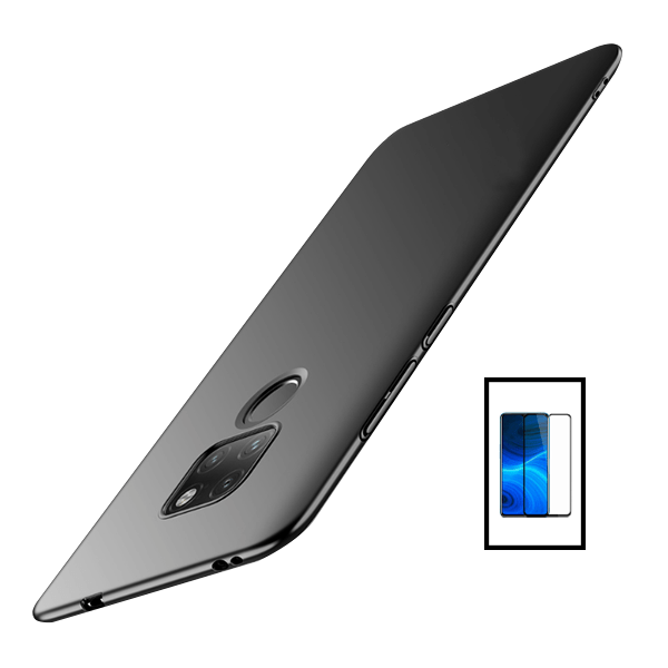 Kit Película de Vidro Temperado GorilasGlass + Capa Rígida e Fina para Huawei Mate 20X 5G - Preto