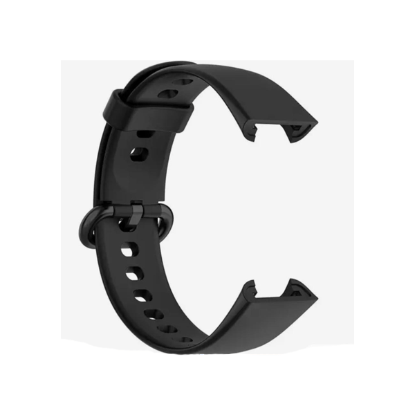 Bracelete Silicone Com Fivela para Xiaomi Mi Watch Lite - Preto