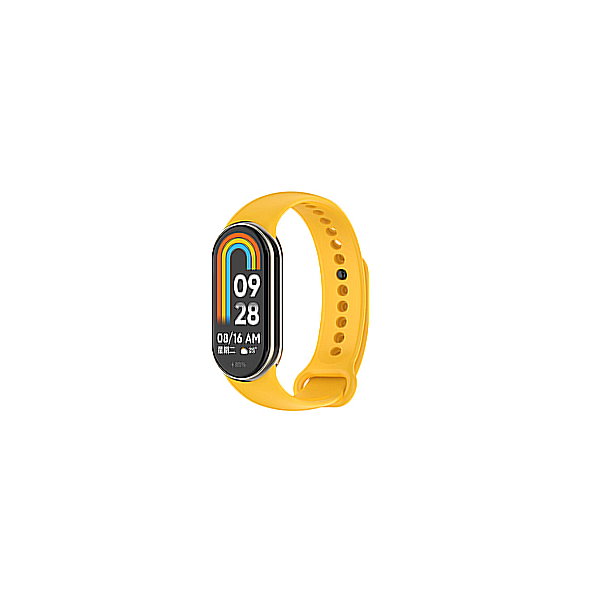 Bracelete Silicone para Xiaomi Mi Band 8 - Amarelo