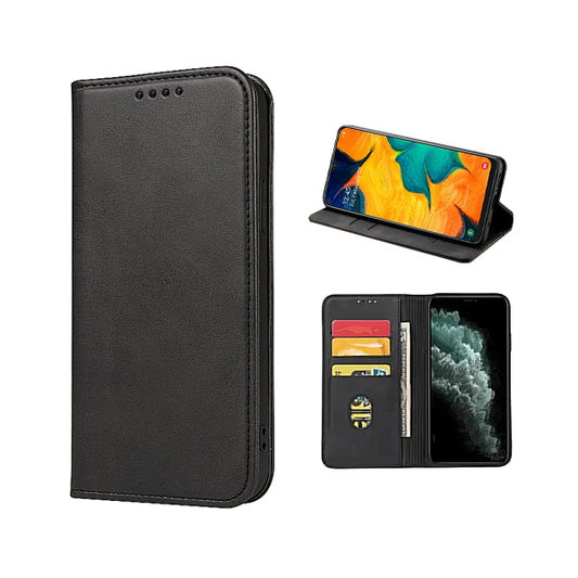 Capa Tipo Livro Fecho Magnético para Xiaomi Redmi Note 12 4G - Preto