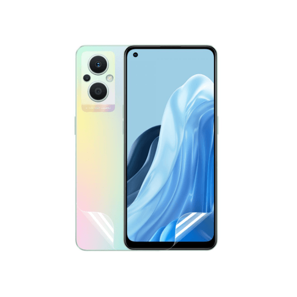 Kit Película Protectora de Hydrogel Frente e Verso para Oppo Reno 8 Lite 5G - Transparente