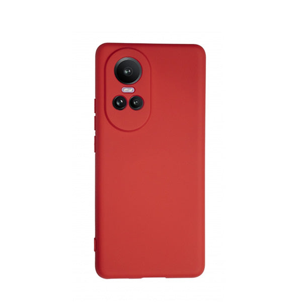 Capa Proteção Traseira Silicone Phonecare para Oppo Reno 10 - Vermelho