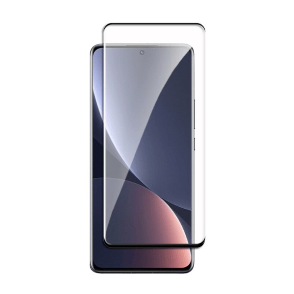 Película de Vidro Temperado GorilasGlass Curvado para Xiaomi 12X - Transparente/Preto
